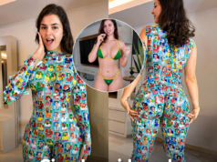Circulan videos de influencer brasileña que cubrió su cuerpo con figuritas del mundiall