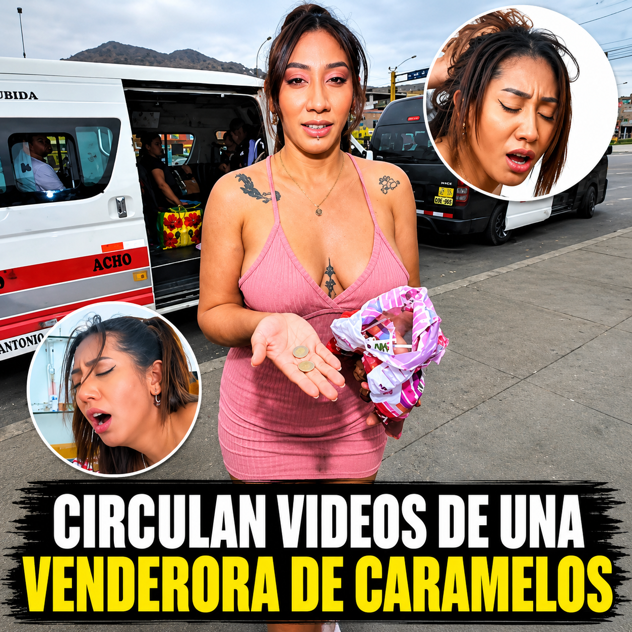 Circulan videos de una vendedora de Caramelos