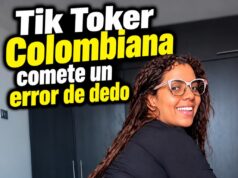 Tik Toker Colombiana Sara Boom comete un error de Dedo